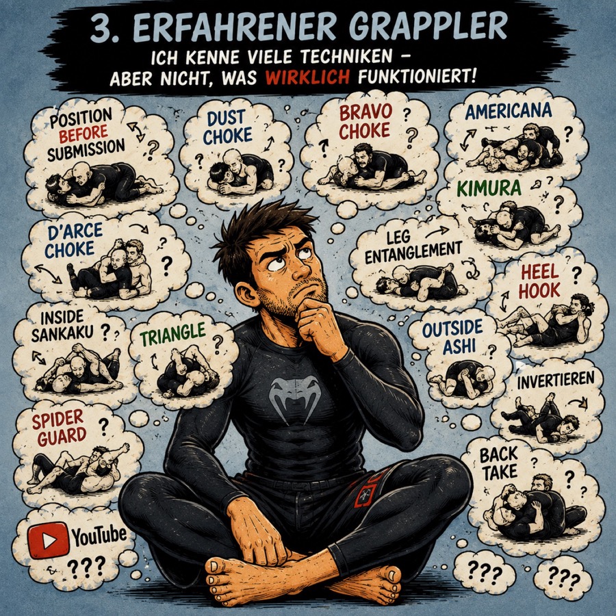 Du trainierst schon länger Grappling